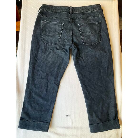 Soho JEANS NEW YORK & COMPANY Women Curvy Cropped Jeans size 4 Blue Mid Rise - Picture 11 of 11